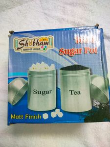 Tea And Sugar Containers Matte Finish