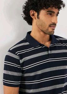 FRATINI Striped Polo T-Shirt