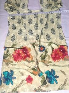 Stylish Floral Print suite silk crep
