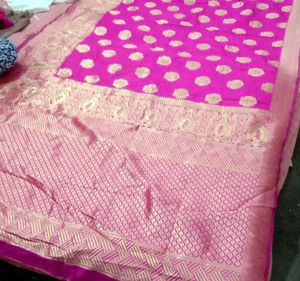 Silk Saree &amp; Designer Blouse 💖