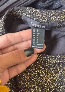 Sparkly Black &amp; Gold Top