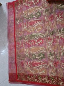 Multicolour Cotton Silk Saree