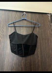 Chic Black Corset Top