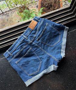Blue Denim Cutoff Shorts