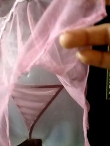 Charming Pink Babydoll Lingerie Set