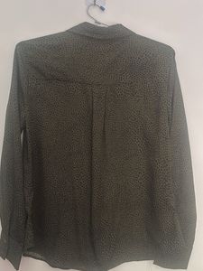 Chic Olive Black Leopard Print Top