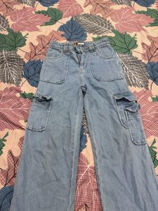 Off Duty Blue Cargo Jeans