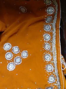 Lite Hand Work Saree Good Condition