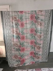 Vintage Floral Print Scarf/Drape