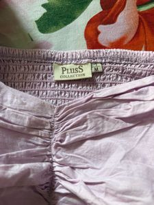 Chic Lavender Ruched Top