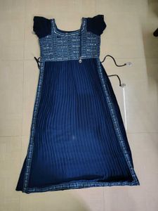 Designer Navy Blue Party wear