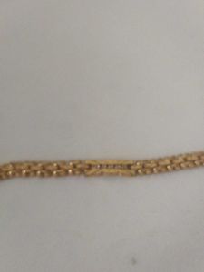 Gold Toned Earring and Bracelet Set