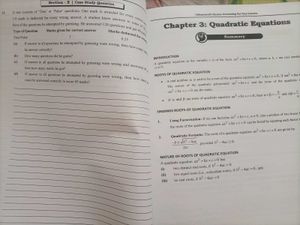 class -x   Maths Revision Booklet
