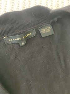 Black Open Front Cardigan