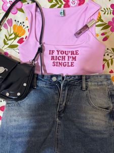 Pink Graphic Tank Top