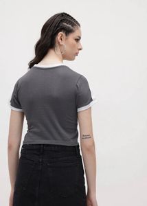 pack of 2 white &Grey Crew Neck T-Shirt with Whit