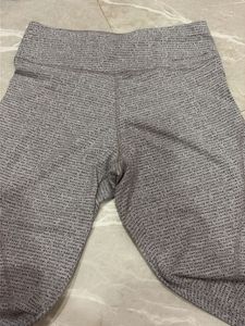 Gray Patterned Leggings gym wear