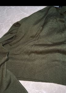 womens Olive Green Sweater