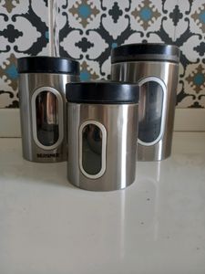 Tea Coffee Containers 3 Pieces