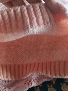 Pink Checkered Knit Crop Top