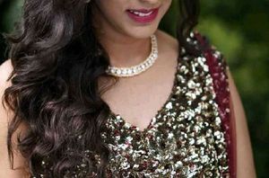 Red/Maroon Sequined Lehenga Choli women