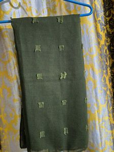 Olive Green Textured Dupatta