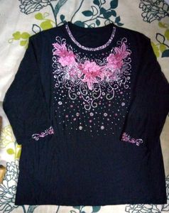 Formal Top Stones And Lace Design .