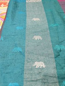 Elegant Embroidered Cotton stole