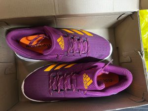 Adidas Purple MEN non marking / badminton shoe