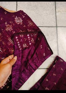 Elegant Maroon Lehenga Choli Set