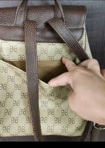 Vintage Inspired , leather bagpack