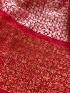 Kids Ethnic Red Brocade Dress