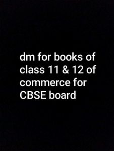 CBSE Class 11 & 12 Commerce Books