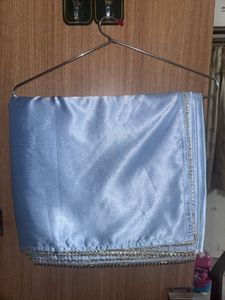 Twinning mom and daughter Designer Blue Saree