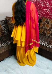 Very Beautiful ❤️ Sharara Set For Haldi Ceremony
