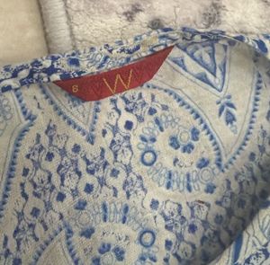 Beautiful Blue &amp; White Ethnic Kurta Set