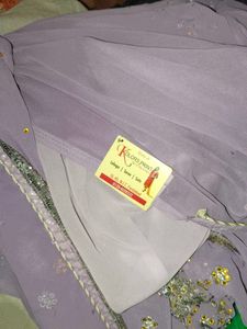 Embellished Lavender Saree