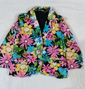 Floral Print Blazer