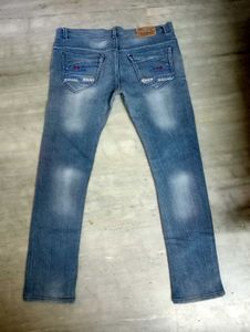 Light Blue Denim Jeans For Men