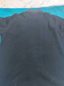 Men's Black Cardigan Sweater