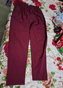 Men's Burgundy Joggers
