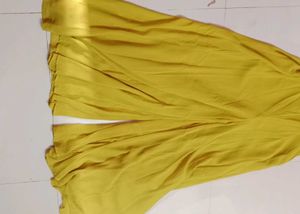 Vibrant Yellow Palazzo Pants and kurta set