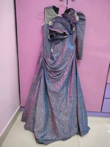 Sparkling Blue Evening Gown