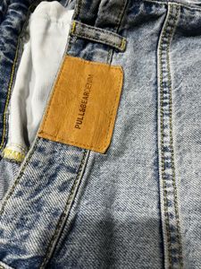 pull and bear baggy blue denim jeans