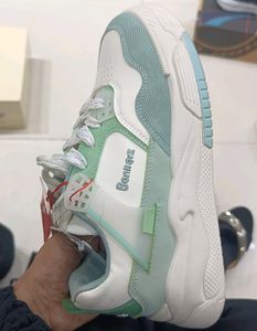Bonkerz Mint Green & White Sneakers