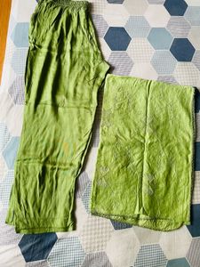 Beautiful Green Floral Kurta Set