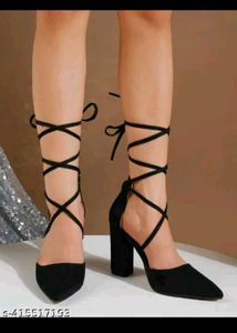 Black Ankle Strap Heels