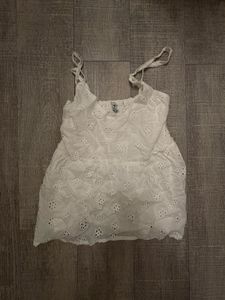 White Eyelet Camisole Top