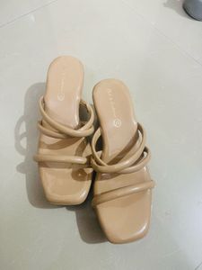 Mast & Harbour Nude Heeled Sandals