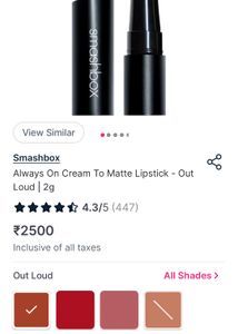 Smashbox matte lipstick